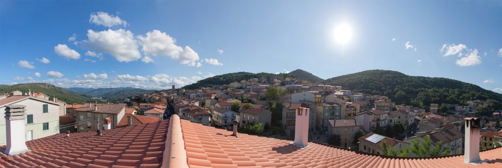 Panorama di Gavoi dal tetto